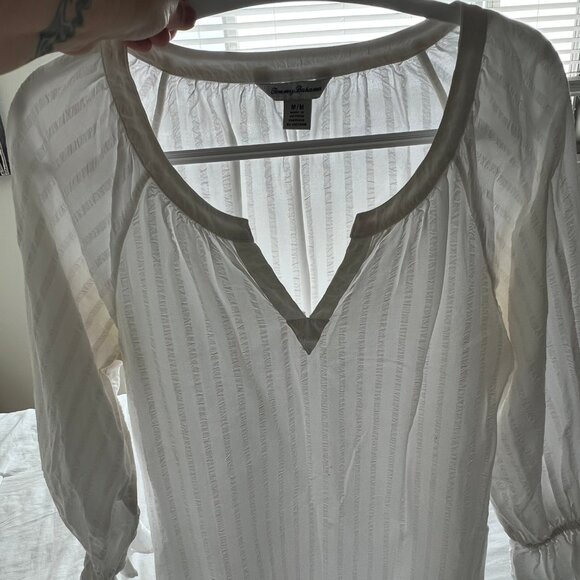 Tommy Bahama Peasnt Blouse - Picture 1 of 5